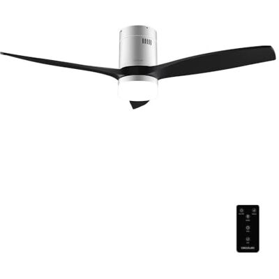 Cecotec Deckenventilator EnergySilence Aero 5600 Classic Iron&Black, 132 cm LED-Licht 20 W, Fernbedienung, Timer bis 8 Std., 6 Stufen, 40 W DC-Motor, 3 Rotorblätter, Sommer-/Winter-Funktion Cecotec Deckenventilator EnergySilence Aero 5600 Classic Iron&Black, 132 cm LED-Licht 20 W, Fernbedienung, Timer bis 8 Std., 6 Stufen, 40 W DC-Motor, 3 Rotorblätter, Sommer-/Winter-Funktion