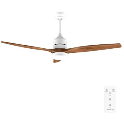 Cecotec Deckenventilator EnergySilence Aero 5230 White&BlackWood, 132 cm LED-Licht 18 W, 3 Lichtfarben, Fernbedienung, Timer bis 8 Std., 6 Stufen, 40 W DC-Motor, 3 Rotorblätter, höhenverstellbar Cecotec Deckenventilator EnergySilence Aero 5230 White&BlackWood, 132 cm LED-Licht 18 W, 3 Lichtfarben, Fernbedienung, Timer bis 8 Std., 6 Stufen, 40 W DC-Motor, 3 Rotorblätter, höhenverstellbar