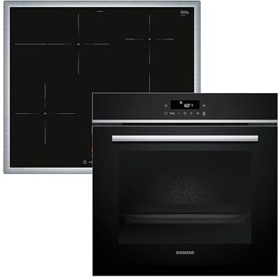 Siemens iQ300 Einbau-Backofen Set 60 x 60 cm Induktionskochfeld PQ613PIAA Siemens iQ300 Einbau-Backofen Set 60 x 60 cm Induktionskochfeld PQ613PIAA