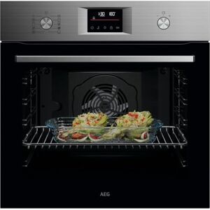 AEG Einbaubackofen, Serie 5 Ringheißluft: Gleichmäßige Garergebnisse auf 3 Ebenen, Pyrolyse Selbstreinigung, 45 Automatikprogramme, LED-Touchdisplay, Schnellaufheizung, Edelstahl, OU5PB40WSM AEG Einbaubackofen, Serie 5 Ringheißluft: Gleichmäßige Garergebnisse auf 3 Ebenen, Pyrolyse Selbstreinigung, 45 Automatikprogramme, LED-Touchdisplay, Schnellaufheizung, Edelstahl, OU5PB40WSM