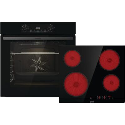 Gorenje Einbaubackofen-Set Jump Set Aqua/C/Kombination aus autarkem Kochfeld ECT641BSC und Einbau-Backofen BO6735E02BK /77L/Pizzamode 300°C/PerfectGrill/EcoClean-Email/Glaskeramik-Kochfeld/schwarz Gorenje Einbaubackofen-Set Jump Set Aqua/C/Kombination aus autarkem Kochfeld ECT641BSC und Einbau-Backofen BO6735E02BK /77L/Pizzamode 300°C/PerfectGrill/EcoClean-Email/Glaskeramik-Kochfeld/schwarz