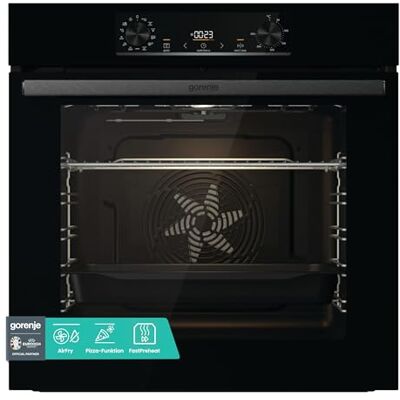 Gorenje OptiBake BOS6737 E02B Einbau-Backofen / 77L / AquaClean/Heißluft/ExtraSteam/AirFry/PerfectGrill/Pizzamode 300°C/Schwarz Gorenje OptiBake BOS6737 E02B Einbau-Backofen / 77L / AquaClean/Heißluft/ExtraSteam/AirFry/PerfectGrill/Pizzamode 300°C/Schwarz