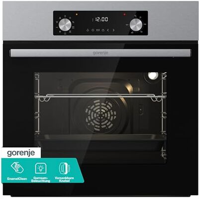 Gorenje BOA6737AO1X Einbaubackofen / 73 Liter/BigSpace/Heißluft / 250° maximale Ofentemperatur/EcoClean-Email / 2fach verglast / 9 Funktionen/EEK: A/Minimale Einbaumaße (HxBxT): 60x 56x 58 cm Gorenje BOA6737AO1X Einbaubackofen / 73 Liter/BigSpace/Heißluft / 250° maximale Ofentemperatur/EcoClean-Email / 2fach verglast / 9 Funktionen/EEK: A/Minimale Einbaumaße (HxBxT): 60x 56x 58 cm