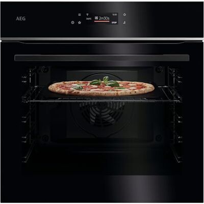 AEG Wifi Einbau-Pizzaofen, Pizza in 150 Sek bei 340°C, Schwarz, TX7PB62WSB AEG Wifi Einbau-Pizzaofen, Pizza in 150 Sek bei 340°C, Schwarz, TX7PB62WSB