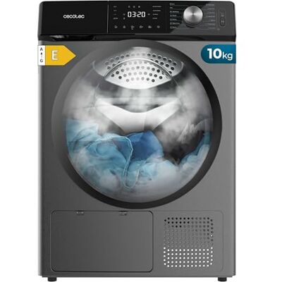Cecotec Wäschetrockner Wärmepumpe 10 kg Bolero Dresscode Dry 10355 Steel. Äquivalente Klasse A++, 14 Programme, 4 Trockenstufen, Funktionen Stop&Go, Delay Start, KidLock und DiamondCare, Edelstahl Cecotec Wäschetrockner Wärmepumpe 10 kg Bolero Dresscode Dry 10355 Steel. Äquivalente Klasse A++, 14 Programme, 4 Trockenstufen, Funktionen Stop&Go, Delay Start, KidLock und DiamondCare, Edelstahl