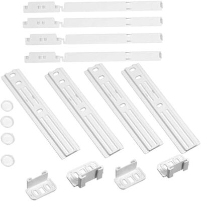 DL SERVICE Universal Einbauset für Einbaukühlschränke, 4 Kühlschranktürschienen und integriertes Einbauset, passend für alle Marken wie Beko, Smeg, Samsung DL SERVICE Universal Einbauset für Einbaukühlschränke, 4 Kühlschranktürschienen und integriertes Einbauset, passend für alle Marken wie Beko, Smeg, Samsung