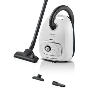 Bosch Staubsauger mit Beutel Serie 4 BGB41WH1, nachhaltig, aus Recyclingmaterial, Hygiene-Filter, 10 J. Motorgarantie, leistungsstark, integriertes Zubehör, langes Kabel, Made in Germany, 600 W, weiß Bosch Staubsauger mit Beutel Serie 4 BGB41WH1, nachhaltig, aus Recyclingmaterial, Hygiene-Filter, 10 J. Motorgarantie, leistungsstark, integriertes Zubehör, langes Kabel, Made in Germany, 600 W, weiß