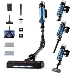 Rowenta X-Force Flex 9.60 Allergy Aqua kabelloser Akku-Stabstaubsauger, 100 Air Watt, herausnehmbarer Akku, Staubsauger kabellos bis zu 45 Min. Laufzeit, kompakt, Flex-Gelenk, blau-schwarz, RH20C2 Rowenta X-Force Flex 9.60 Allergy Aqua kabelloser Akku-Stabstaubsauger, 100 Air Watt, herausnehmbarer Akku, Staubsauger kabellos bis zu 45 Min. Laufzeit, kompakt, Flex-Gelenk, blau-schwarz, RH20C2