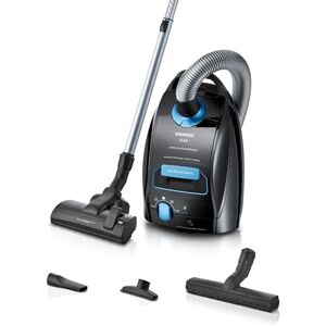 Siemens Staubsauger mit Beutel Q5.0 Extreme silencePower VSQ5X1232, für Allergiker, Hygiene-Filter, Starke Saugleistung auf Parkett, Teppich und Fliesen, langes Kabel, Made in Germany, 850 W, schwarz Siemens Staubsauger mit Beutel Q5.0 Extreme silencePower VSQ5X1232, für Allergiker, Hygiene-Filter, Starke Saugleistung auf Parkett, Teppich und Fliesen, langes Kabel, Made in Germany, 850 W, schwarz