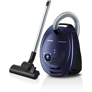 Siemens Staubsauger mit Beutel synchropower VS06A111, Bodenstaubsauger, Hygiene-Filter, Bodendüse für Hartboden und Teppich, starke Saugleistung, langes Kabel, Fugendüse, 600 W, blau Siemens Staubsauger mit Beutel synchropower VS06A111, Bodenstaubsauger, Hygiene-Filter, Bodendüse für Hartboden und Teppich, starke Saugleistung, langes Kabel, Fugendüse, 600 W, blau