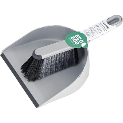 ECO Kehrschaufel Set Handfeger und Schaufel Kehrgarnitur Grau Schwarz U-Collect ECO Kehrschaufel Set Handfeger und Schaufel Kehrgarnitur Grau Schwarz U-Collect