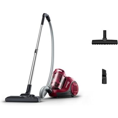 Rowenta RO2933EA, Swift Power Cyclonic Staubsauger, beutellos, Zyklon-Technologie, kompaktes Design, leicht, Hochleistungsfilter, Parkettbürste, Schwarz/Dunkelrot, 750 W, 1.2 liters, 77 Dezibel Rowenta RO2933EA, Swift Power Cyclonic Staubsauger, beutellos, Zyklon-Technologie, kompaktes Design, leicht, Hochleistungsfilter, Parkettbürste, Schwarz/Dunkelrot, 750 W, 1.2 liters, 77 Dezibel