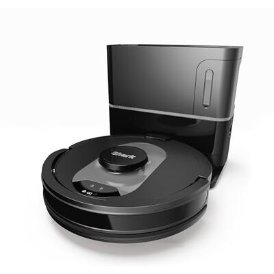 Shark AI 360 Saugroboter, selbstentleerender Staubsauger-Roboter, geeignet für alle Teppiche und Hartböden, Roboterstaubsauger, 120 Min Laufzeit, manuelle und App-Steuerung, Schwarz/Silber, RV2500SEU Shark AI 360 Saugroboter, selbstentleerender Staubsauger-Roboter, geeignet für alle Teppiche und Hartböden, Roboterstaubsauger, 120 Min Laufzeit, manuelle und App-Steuerung, Schwarz/Silber, RV2500SEU