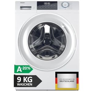 HAIER Frontlader Waschmaschine 9kg I I-PRO SERIE 1 HW90-BP14929BU1 I Mit A-20% Effizienz, 1.400 U/Min. & sparsamem Inverter-Motor I Per App steuerbar I Mengenautomatik & Refresh-Programm HAIER Frontlader Waschmaschine 9kg I I-PRO SERIE 1 HW90-BP14929BU1 I Mit A-20% Effizienz, 1.400 U/Min. & sparsamem Inverter-Motor I Per App steuerbar I Mengenautomatik & Refresh-Programm