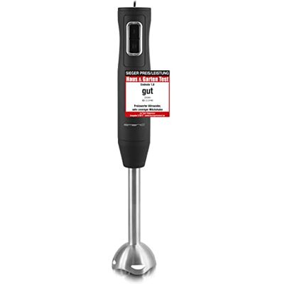 Emerio Stabmixer, Edelstahl Stab, Griff gummiert für besseren Halt, zweiteilig, 2 Geschwindigkeiten, PREIS-/LEISTUNGSSIEGER 05/2017, 250 Watt, HB-111446 Schwarz Emerio Stabmixer, Edelstahl Stab, Griff gummiert für besseren Halt, zweiteilig, 2 Geschwindigkeiten, PREIS-/LEISTUNGSSIEGER 05/2017, 250 Watt, HB-111446 Schwarz