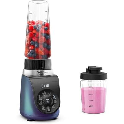 Moulinex Blend Up, leistungsstarker Mini-Standmixer, 1000 W, 8 automatische Programme, LM19H4F0 Crushed Ice Crushed Ice Blau Moulinex Blend Up, leistungsstarker Mini-Standmixer, 1000 W, 8 automatische Programme, LM19H4F0 Crushed Ice Crushed Ice Blau