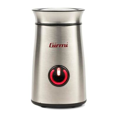 Girmi MC01 Kaffeemühle, 150 W, Edelstahlgehäuse, 50 g Fassungsvermögen, PULSE-Betrieb, Mahlt Gewürze und Kaffee, Edelstahlklingen, Hinterleuchteter Knopf, Kabelaufwicklung an der Basis Girmi MC01 Kaffeemühle, 150 W, Edelstahlgehäuse, 50 g Fassungsvermögen, PULSE-Betrieb, Mahlt Gewürze und Kaffee, Edelstahlklingen, Hinterleuchteter Knopf, Kabelaufwicklung an der Basis
