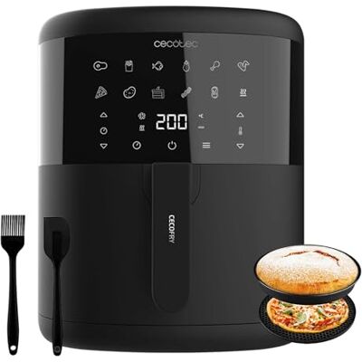 Cecotec Heißluftfritteuse ohne Öl Cecofry Bombastik 6000 Full, 6L Mit Zubehör 1700 W, PerfectCook-Technologie, einstellbare Temperatur und Zeit, Touch-Steuerung, 12 Modi Cecotec Heißluftfritteuse ohne Öl Cecofry Bombastik 6000 Full, 6L Mit Zubehör 1700 W, PerfectCook-Technologie, einstellbare Temperatur und Zeit, Touch-Steuerung, 12 Modi