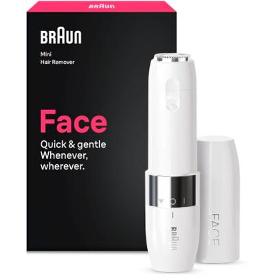 Braun Face Mini-Haarentferner Damen, Haarentfernung, FS1005, Weiß Ladyshaver, Elektrischer Gesichtshaarentferner, Kleiner Rasierer für Schnelle Und Sanfte Rasur, Oberlippe, Kinn Und Wangen Braun Face Mini-Haarentferner Damen, Haarentfernung, FS1005, Weiß Ladyshaver, Elektrischer Gesichtshaarentferner, Kleiner Rasierer für Schnelle Und Sanfte Rasur, Oberlippe, Kinn Und Wangen