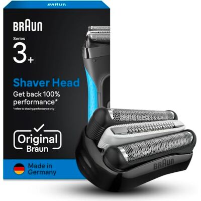 Braun Elektrorasierer Scherkopf Series 3, 32B, Schwarz Original Ersatzscherteil Und Rasierer Zubehör, Made in Germany, Kompatibel mit S3 ProSkin-Rasierern Braun Elektrorasierer Scherkopf Series 3, 32B, Schwarz Original Ersatzscherteil Und Rasierer Zubehör, Made in Germany, Kompatibel mit S3 ProSkin-Rasierern