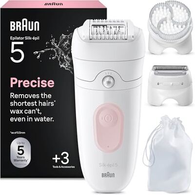 Braun Epilierer Damen Silk·épil 5, Ladyshaver, Wasserdicht, 5-060, Pink Braun Epilierer Damen Silk·épil 5, Ladyshaver, Wasserdicht, 5-060, Pink