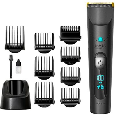 Cecotec Akku-Haarschneider Precisioncare Wet&Dry, 120 Min Titanium-beschichtete Edelstahlklingen, LED-Display mit Ladestandsanzeige, IPX6-Schutz Gegen Hochdruckstrahlen, Kabellos Cecotec Akku-Haarschneider Precisioncare Wet&Dry, 120 Min Titanium-beschichtete Edelstahlklingen, LED-Display mit Ladestandsanzeige, IPX6-Schutz Gegen Hochdruckstrahlen, Kabellos