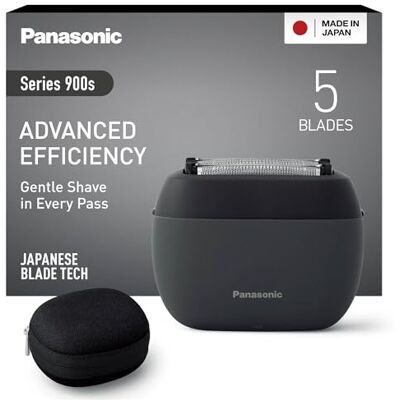 Panasonic ES-PV3B-K803 Series 900s Premium Kompakt-Rasierer, Nass- und Trockenrasierer mit 5 Klingen für Männer, reaktionsschneller Bartsensor, USB-C, Premium Case, Anthrazit Panasonic ES-PV3B-K803 Series 900s Premium Kompakt-Rasierer, Nass- und Trockenrasierer mit 5 Klingen für Männer, reaktionsschneller Bartsensor, USB-C, Premium Case, Anthrazit