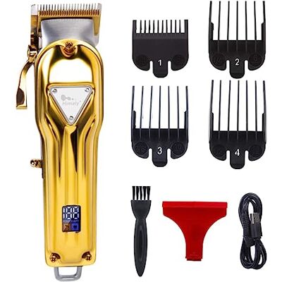 himaly Haarschneider für Herren Profi Haarschneidemaschine mit LCD Display,4-In-1 Profi Bartschneider und Haarschneider Set,USB Wiederaufladbar, Akku- und Netzbetrieb himaly Haarschneider für Herren Profi Haarschneidemaschine mit LCD Display,4-In-1 Profi Bartschneider und Haarschneider Set,USB Wiederaufladbar, Akku- und Netzbetrieb