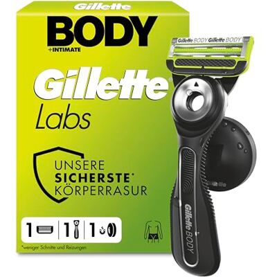 Gillette Labs Body & Intimate Rasierer, Körper Und Intimbereich, Schwarz Gillette Labs Body & Intimate Rasierer, Körper Und Intimbereich, Schwarz