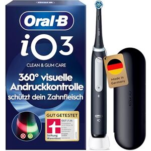 Oral-B iO Series 3 Elektrische Zahnbürste — Electric Toothbrush, Inkl. 1 Aufsteckbürste, 3 Putzmodi für Zahnpflege — Designed by Braun, GUT GETESTET von STIFTUNG WARENTEST, Schwarz Oral-B iO Series 3 Elektrische Zahnbürste — Electric Toothbrush, Inkl. 1 Aufsteckbürste, 3 Putzmodi für Zahnpflege — Designed by Braun, GUT GETESTET von STIFTUNG WARENTEST, Schwarz