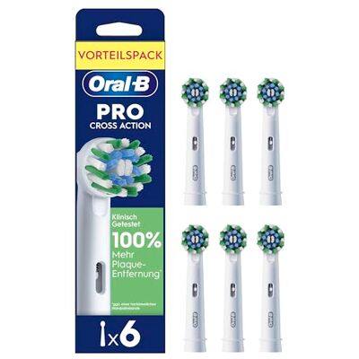 Oral-B Aufsteckbürsten Pro CrossAction 6er Oral-B Aufsteckbürsten Pro CrossAction 6er
