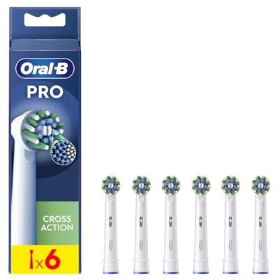Oral-B Pro Cross Action Aufsteckbürsten für elektrische Zahnbürsten, 6 Stück Oral-B Pro Cross Action Aufsteckbürsten für elektrische Zahnbürsten, 6 Stück