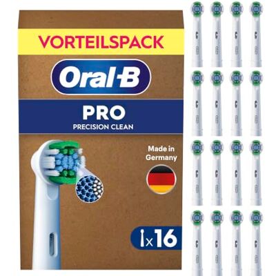 Oral-B Aufsteckbürsten PRO Precision Clean, Weiß, 16 Stück Oral-B Aufsteckbürsten PRO Precision Clean, Weiß, 16 Stück