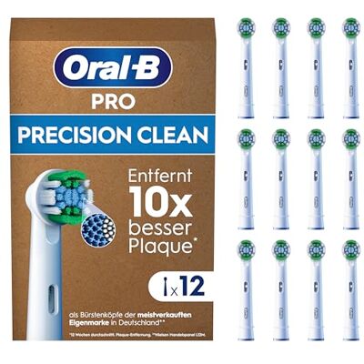 Oral-B Aufsteckbürsten PRO Precision Clean, Weiß, 12 Stück Oral-B Aufsteckbürsten PRO Precision Clean, Weiß, 12 Stück