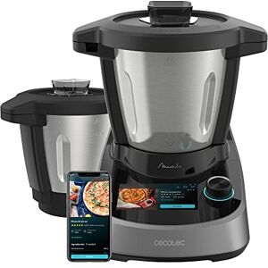 Cecotec Multifunktionsküchenroboter Mambo Touch mit Habana-Krug, 1600 W, 37 Funktionen, 5-Zoll-TFT-Touchscreen mit integriertem Rezeptbuch, 3,3L Fassungsvermögen, App, Waage und Edelstahlkrug + Habana Cecotec Multifunktionsküchenroboter Mambo Touch mit Habana-Krug, 1600 W, 37 Funktionen, 5-Zoll-TFT-Touchscreen mit integriertem Rezeptbuch, 3,3L Fassungsvermögen, App, Waage und Edelstahlkrug + Habana
