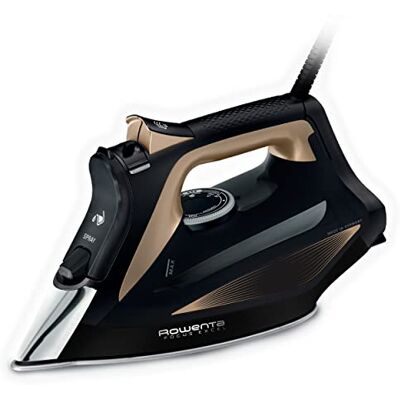 Rowenta Focus Excel Dampfbügeleisen, 2700 Watt, 45 g/Min. kontinuierliche Dampfabgabe, 180 g/Min. Dampfstoß, Tropfstopp, Antikalk-Einstellung, 300 ml Wassertank, schwarz/kupfer, DW5325 Rowenta Focus Excel Dampfbügeleisen, 2700 Watt, 45 g/Min. kontinuierliche Dampfabgabe, 180 g/Min. Dampfstoß, Tropfstopp, Antikalk-Einstellung, 300 ml Wassertank, schwarz/kupfer, DW5325