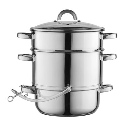 Florina Entsafter 7 l Induktion Dampfentsafter FRUIT aus 18/10 Edelstahl Fruchtenentsafter mit Glasdeckel 10,5 l Füllvolumen Induktionsgeeignet Entsaften von Obst & Gemüse Florina Entsafter 7 l Induktion Dampfentsafter FRUIT aus 18/10 Edelstahl Fruchtenentsafter mit Glasdeckel 10,5 l Füllvolumen Induktionsgeeignet Entsaften von Obst & Gemüse