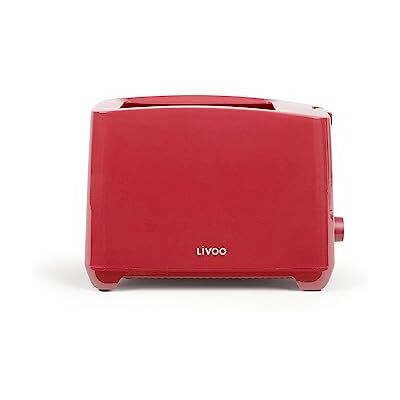 Livoo feel good moments Tostapane A 2 Fette Livoo Dod162rc 750 W Termostato Regolabile: 7 Livelli Rosso, Chilenrot Livoo feel good moments Tostapane A 2 Fette Livoo Dod162rc 750 W Termostato Regolabile: 7 Livelli Rosso, Chilenrot