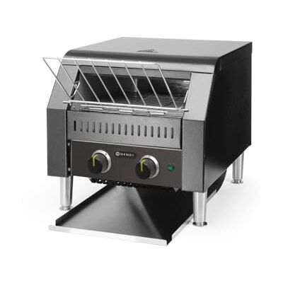 HENDI Durchlauf-Toaster, doppelt, Förderbandtoaster, Kettentoaster, Einstellbar Röstzeit bis zu 3 minuten, führung Edelstahl, 230V, 2240W, 418x368x(H)387mm, Edelstahl, Schwarz HENDI Durchlauf-Toaster, doppelt, Förderbandtoaster, Kettentoaster, Einstellbar Röstzeit bis zu 3 minuten, führung Edelstahl, 230V, 2240W, 418x368x(H)387mm, Edelstahl, Schwarz