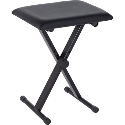 HOMCOM Klavierhocker Höhenverstellbar Klavierbank, X-förmiger Pianobank mit Kunstleder Kissen Klappbare Klavierstuhl für Piano Keyboard 39 x 29 x 37-47 cm Schwarz HOMCOM Klavierhocker Höhenverstellbar Klavierbank, X-förmiger Pianobank mit Kunstleder Kissen Klappbare Klavierstuhl für Piano Keyboard 39 x 29 x 37-47 cm Schwarz