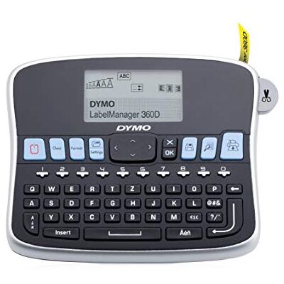 Dymo LabelManager 360D Professionelles Beschriftungsgerät Etikettiergerät mit QWERTZ Tastatur Einfache Textbearbeitung für D1 Etiketten in 691219 mm Breite Dymo LabelManager 360D Professionelles Beschriftungsgerät Etikettiergerät mit QWERTZ Tastatur Einfache Textbearbeitung für D1 Etiketten in 691219 mm Breite