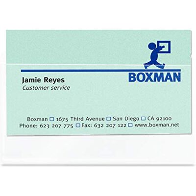 Djois 3L Business Card Pockets, Long-Side Opening. 105 x 60 mm. 10 PCS. Djois 3L Business Card Pockets, Long-Side Opening. 105 x 60 mm. 10 PCS.