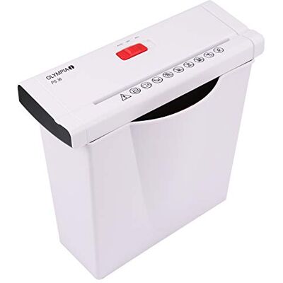 Olympia PS 36 Papierschredder Büro (Streifenschnitt, Sicherheitsstufe P2, Automatischer Einzug, Papiervernichter mit Papierkorb, Dokumenten-Shredder mit Teleskoparm) weiß Olympia PS 36 Papierschredder Büro (Streifenschnitt, Sicherheitsstufe P2, Automatischer Einzug, Papiervernichter mit Papierkorb, Dokumenten-Shredder mit Teleskoparm) weiß