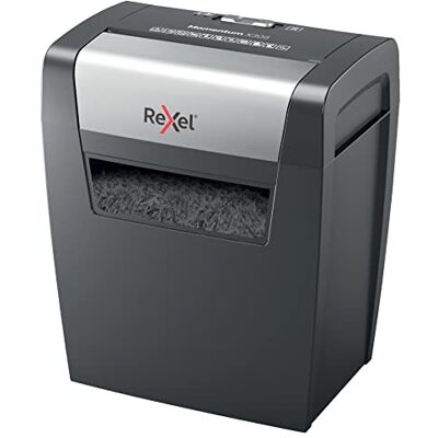 Rexel Aktenvernichter Momentum X308, Partikelschnitt, 9-8 Blatt A4 (70-80 g/m²) Kapazität, Sicherheitsstufe P3, 15L Abfallbehälter, Schredder, schwarz, 2104570EU Rexel Aktenvernichter Momentum X308, Partikelschnitt, 9-8 Blatt A4 (70-80 g/m²) Kapazität, Sicherheitsstufe P3, 15L Abfallbehälter, Schredder, schwarz, 2104570EU