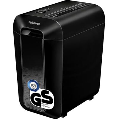Fellowes Aktenvernichter 10 Blatt (P4), Papierschredder mit Partikelschnitt für Zuhause, Büro, Powershred LX65, Schredder mit 22L Papierkorb und Safesense, LX Aktenvernichter Design Serie, schwarz Fellowes Aktenvernichter 10 Blatt (P4), Papierschredder mit Partikelschnitt für Zuhause, Büro, Powershred LX65, Schredder mit 22L Papierkorb und Safesense, LX Aktenvernichter Design Serie, schwarz
