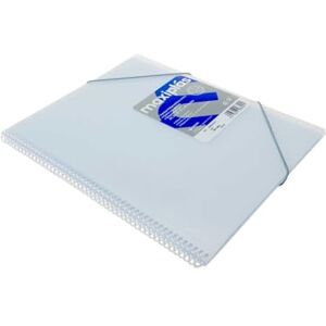 Grafoplás 39836000 Ordner mit 60 Hüllen A4, mit Spiralbindung und Innentasche, transparent, Maxiplás Grafoplás 39836000 Ordner mit 60 Hüllen A4, mit Spiralbindung und Innentasche, transparent, Maxiplás