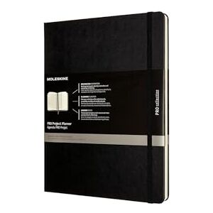 Moleskine Pro Projektplaner un Notizbuch, Professioneller Terminkalender, Produktivität für Projekte und Projektmanagement, Hardcover, Format 19 x 25 cm, Farbe Schwarz, 288 Seiten Moleskine Pro Projektplaner un Notizbuch, Professioneller Terminkalender, Produktivität für Projekte und Projektmanagement, Hardcover, Format 19 x 25 cm, Farbe Schwarz, 288 Seiten
