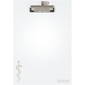 FALKEN Original Klemmbrett MediBoard. Made in Germany. DIN A4 Weiß mit Stiftehalter, wasserabweisend, abwischbar. Ideal für Arztpraxen, Kliniken, Krankenhäuser und Pflegeeinrichtungen FALKEN Original Klemmbrett MediBoard. Made in Germany. DIN A4 Weiß mit Stiftehalter, wasserabweisend, abwischbar. Ideal für Arztpraxen, Kliniken, Krankenhäuser und Pflegeeinrichtungen