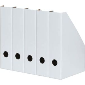 LANDRÉ Stehsammler A4, aus stabilem Karton, 7cm breit, weiss, 5 Stück LANDRÉ Stehsammler A4, aus stabilem Karton, 7cm breit, weiss, 5 Stück