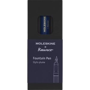 Moleskine x Kaweco Füllfederhalter aus ABS-Kunststoff mit Vergoldeter Feder der Größe M für Schriftsteller, Notizenmacher, Inklusive Blauer Tintenpatrone, Farbe Blau Moleskine x Kaweco Füllfederhalter aus ABS-Kunststoff mit Vergoldeter Feder der Größe M für Schriftsteller, Notizenmacher, Inklusive Blauer Tintenpatrone, Farbe Blau